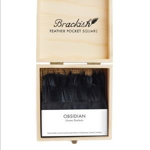 Pocket Square with Goose Feathers (hand made!)